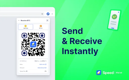 Speed Bitcoin Lightning Wallet: Pagos Rápidos y Seguros en Chrome - Screenshot 2