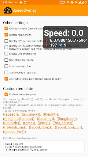 Speed Overlay: Velocímetro GPS Preciso en tu Pantalla – Descarga - Screenshot 3