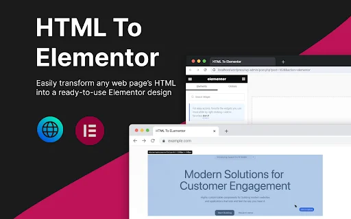 HTML to Elementor: Convierte Web a Widgets de WordPress Fácil - Screenshot 1