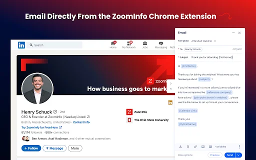 ZoomInfo Chrome Extension: Datos B2B y Contactos en tu Navegador - Screenshot 3