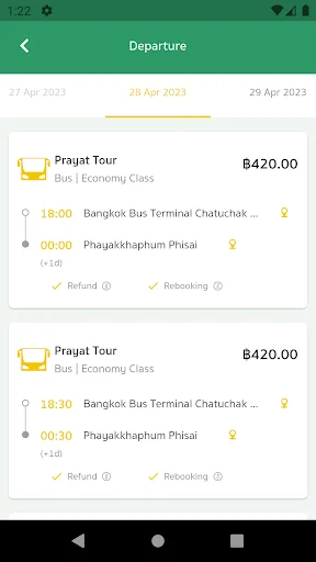Descarga Prayat Tour: Reserva tus boletos de transporte fácilmente - Screenshot 3