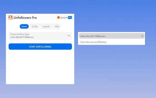 Unfollow Pro: La mejor herramienta para gestionar seguidores en Instagram - Screenshot 1