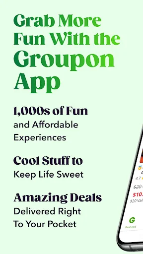 Descarga Groupon: Cupones y Ofertas Increíbles con Descuentos - Screenshot 1