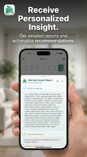 Dietor: Contador de Calorías AI – Tu Coach Nutricional Gratis - Screenshot 4