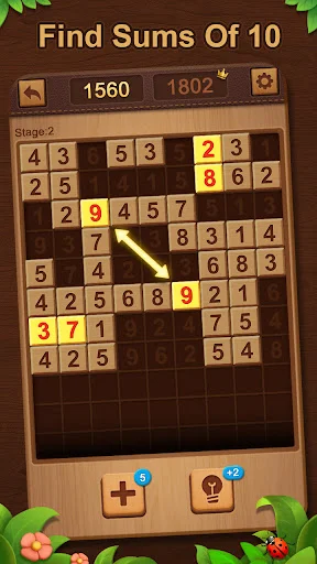 Descarga Number Match 10: Garden Puzzle – El Mejor Juego de Lógica - Screenshot 1