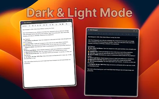 Side Notepad: Toma notas en tu navegador sin cambiar de pestaña - Screenshot 2