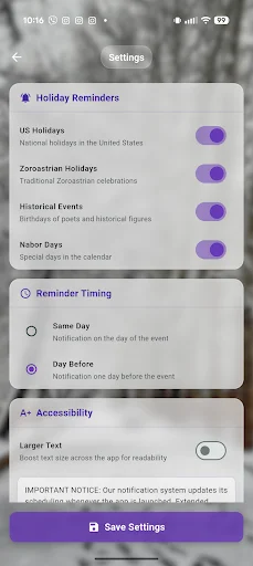 Descargar Gahshomar Zoroastrian Calendar – Calendario Persa Gratis - Screenshot 2