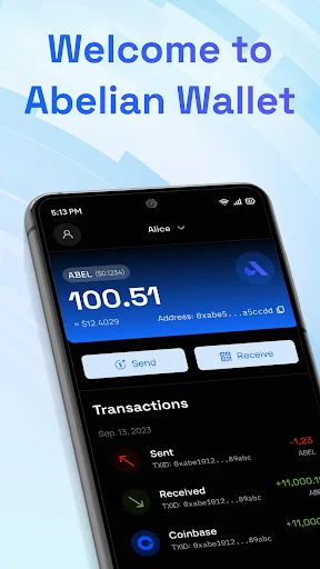 Descargar Abelian Wallet – Billetera Oficial de Criptomonedas - Screenshot 1