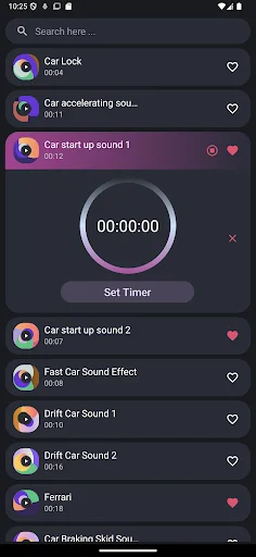 Descargar Car Sounds Gratis – Mejores Tonos de Motor y Coches - Screenshot 2