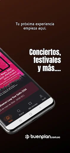 Descarga BuenPlan APK: Encuentra Eventos y Conciertos en México - Screenshot 2