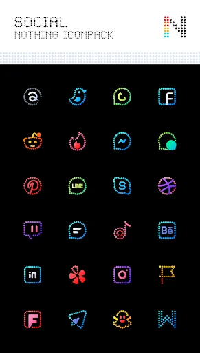 Neon : Dots Iconpack APK – Personaliza tu móvil con estilo único - Screenshot 3
