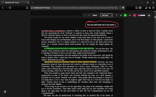 Eclipse PDF: Lector PDF con Modo Oscuro para Chrome – Gratis - Screenshot 4