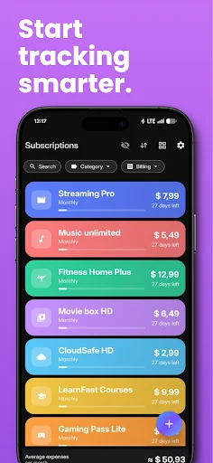Subtrack: Gestiona tus suscripciones – Controla tus pagos y ahorra - Screenshot 5