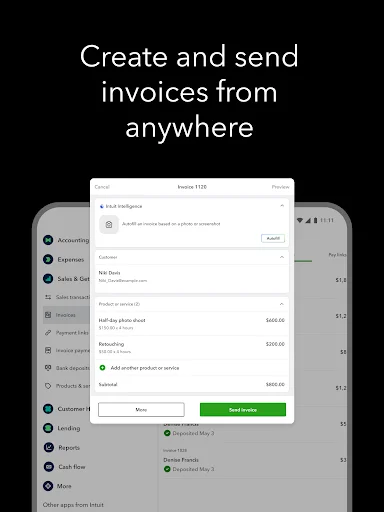 Descarga Intuit QuickBooks: Contabilidad y Facturación Móvil - Screenshot 10