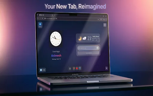GNT: Nueva Pestaña Estilo iOS – Personalización Premium para Chrome - Screenshot 2