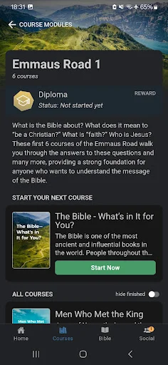 Descarga EMMAUS: Biblia y Cursos – Aprende la Biblia hoy mismo - Screenshot 2