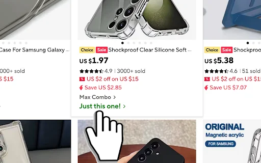 Skip AliExpress Bundle Deals: Compra solo lo que necesitas - Screenshot 1