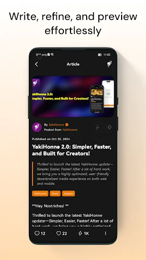 Descarga YakiHonne APK: Cliente Social y Pagos Nostr y Bitcoin - Screenshot 4