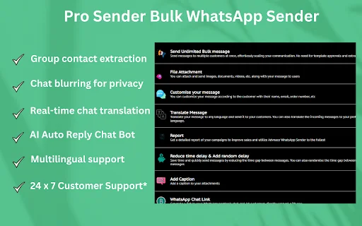 Pro Sender: Envío Masivo de WhatsApp – Herramienta de Marketing - Screenshot 3