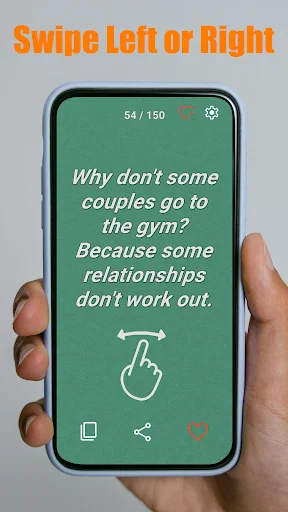 Descarga Funny Jokes: Swipe & Laugh – Los Mejores Chistes Gratis - Screenshot 2