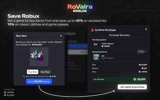RoValra: La Mejor Extensión para Roblox Gratis y Sin Límites - Screenshot 2