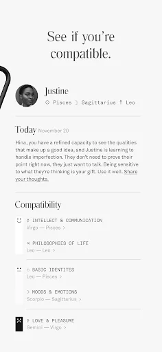 Descarga Co–Star Astrology APK – Horóscopos Personalizados - Screenshot 3