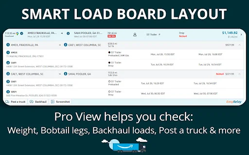 EasyRelay: Optimiza tu logística en Amazon Relay – Descárgalo Ya - Screenshot 3
