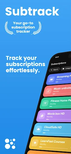 Subtrack: Gestiona tus suscripciones – Controla tus pagos y ahorra - Screenshot 1