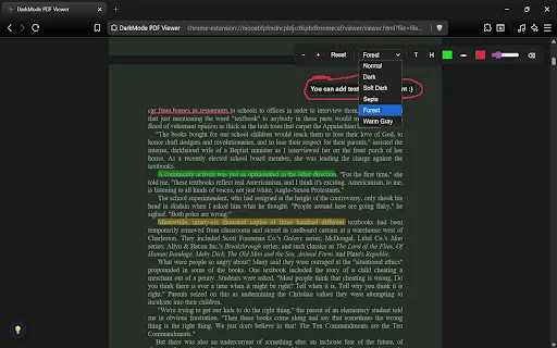 Eclipse PDF: Lector PDF con Modo Oscuro para Chrome – Gratis - Screenshot 3