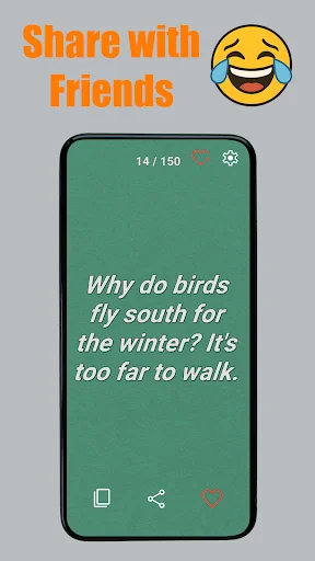 Descarga Funny Jokes: Swipe & Laugh – Los Mejores Chistes Gratis - Screenshot 4