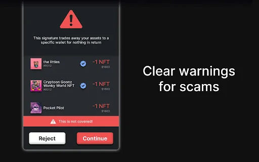 Pocket Universe: Protege tus activos y cripto de estafas web3 - Screenshot 3