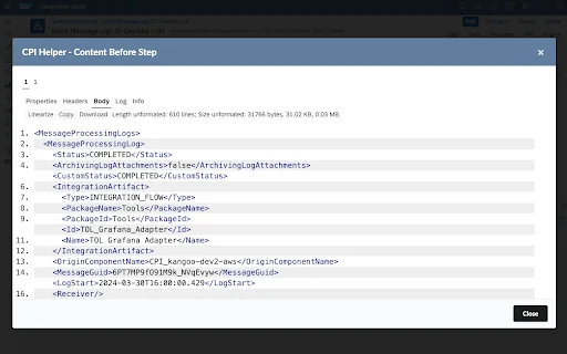 SAP CPI Helper: Optimiza Tu Flujo de Trabajo en SAP Integration - Screenshot 3