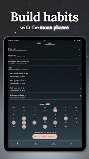 Descarga Luna Focus: Diario Lunar y Crecimiento – Versión 1.9.1 - Screenshot 15