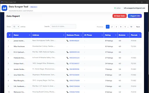 JD Data Scrapper Tool: Extrae datos de JD de forma rápida y fácil - Screenshot 1