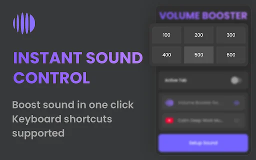 Volume Booster 600%: Amplifica el Audio en Chrome al Máximo - Screenshot 5