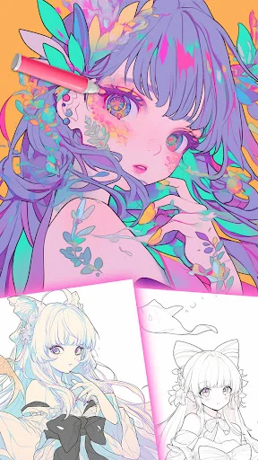 Coloring Book: Draw Princess – Descarga Juegos de Colorear Gratis - Screenshot 2
