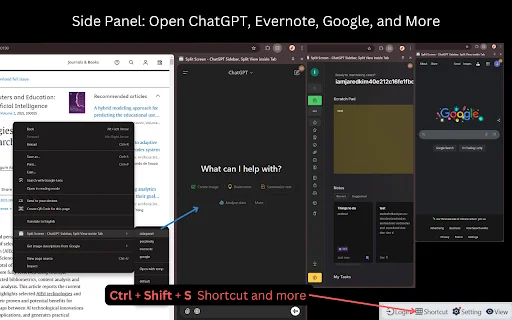 Split Screen in Tab: Pantalla Dividida para TradingView y Web - Screenshot 4