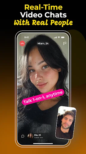 Descargar Lola: Video Chat en Vivo 1v1 – Conoce Gente Real Ahora - Screenshot 1