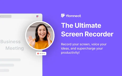 Screen & Webcam Recorder – Flonnect | Grabación Gratuita - Screenshot 1
