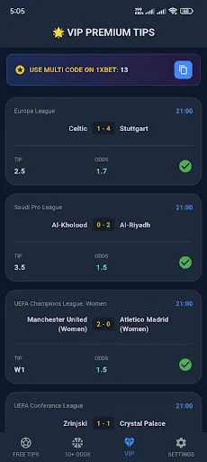 Descarga Multi Betting Tips Daily Win – Pronósticos Deportivos - Screenshot 5