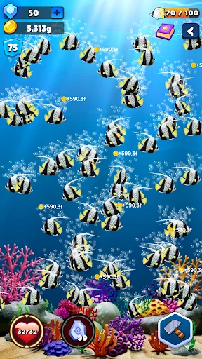 Merge Fish Evolution: Descarga Gratis el Juego de Peces Relajante - Screenshot 6