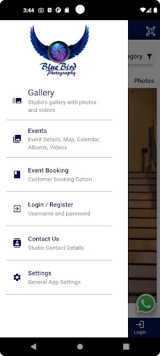 Bluebird Photography: Selección y Reservas de Fotos – Descarga - Screenshot 3