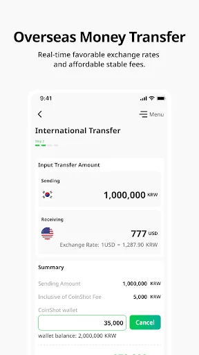 Descargar CoinShot: Envía dinero desde Corea de forma segura y rápida - Screenshot 3